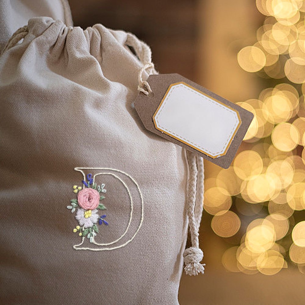 Çiçekli D Harfi Tasarımlı 1 Ad - Embroidery Meaning incelemesi ve fiyatı