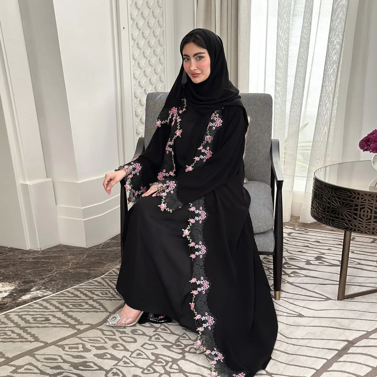 Siyah İşlemeli Kimono Celibiye - Embroidery Kebaya incelemesi ve fiyatı