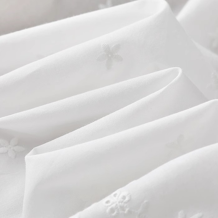 1 yard içi boş çiçek pamuklu k - Embroidery Cotton Shirt incelemesi ve fiyatı