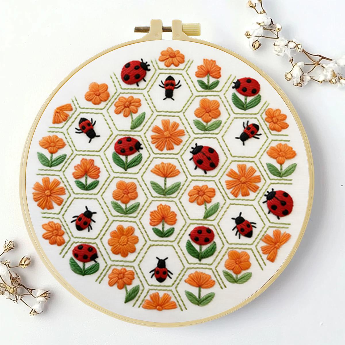 1 adet 20X20CM/15X15CM 7.87/6. - Embroidery Lady Bug incelemesi ve fiyatı