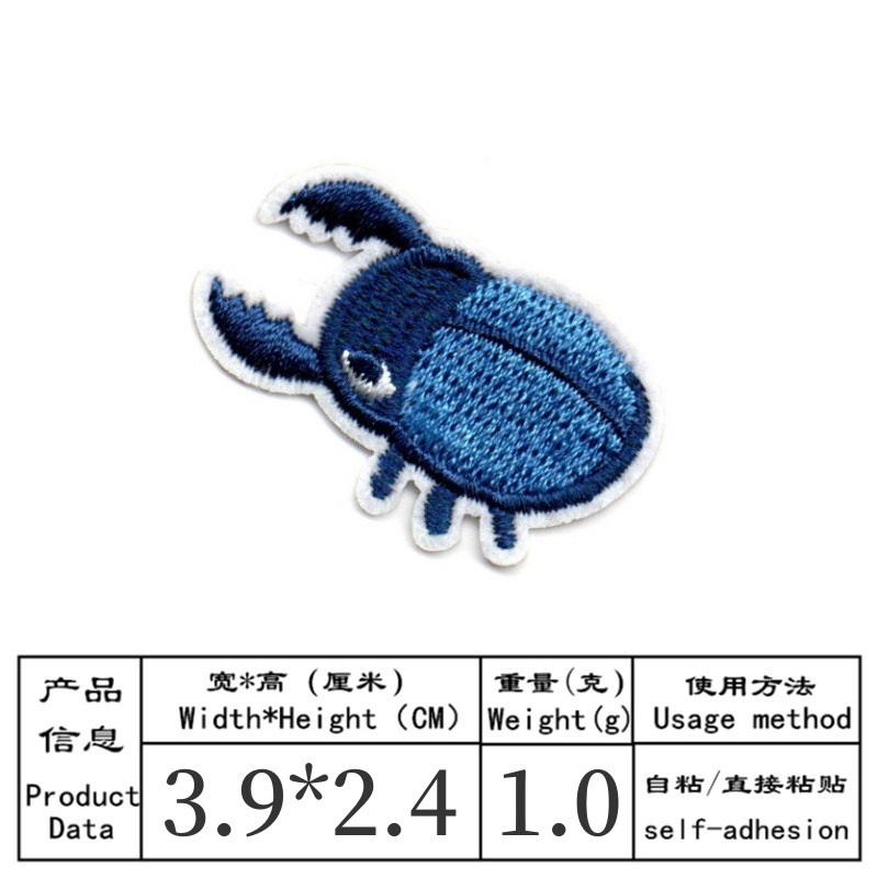 50 adet/grup Anime Nakış Yama  - Embroidery Lady Bug incelemesi ve fiyatı