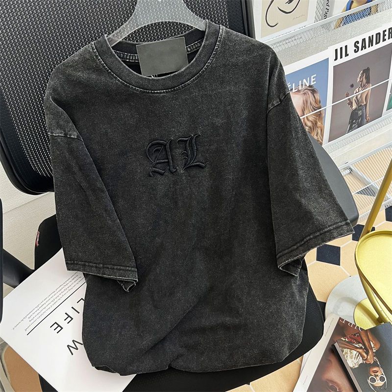 Vintage sanat klasik mektup na - Embroidery Cotton Shirt incelemesi ve fiyatı